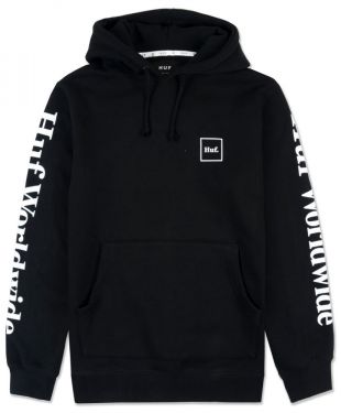 HUF - HUF Worldwide Domestic Pullover Hoodie in Black