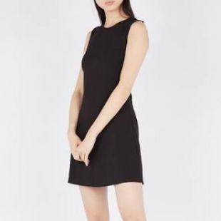 ROBE COURTE 3 TROUS ÉVASÉE  BLACK