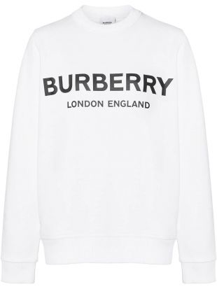 Burberry White logo print sweatshirt of DaBaby in the music video