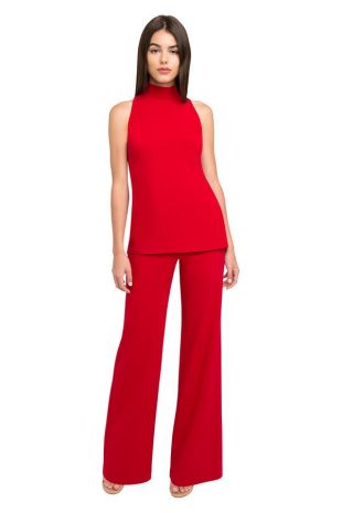 Red Two Piece Jumpsuit