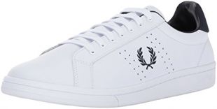 Fred Perry Unisex's B721 Leather Sneaker, White, 6 D UK (7 US)