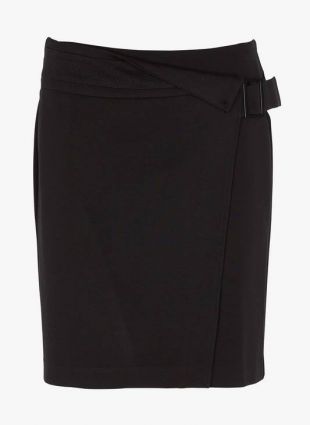 JUPE COURTE PORTEFEUILLE NOIR
