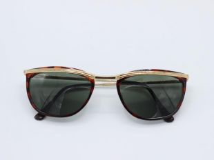vintage 80s Miami Vice Oval Gold Sunglasses (fr) sunnies carrés de cadavre