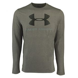 Under Armour pour Homme Sportstyle T-Shirt à Manches Longues, Homme, 1277647, Noir/Acier, Moyen