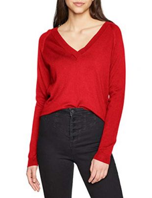 ONLY Damen Onllaura L/S V-Neck Cc KNT Pullover