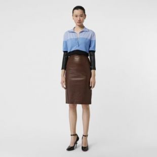 Long-sleeve Polo Shirt in Blue