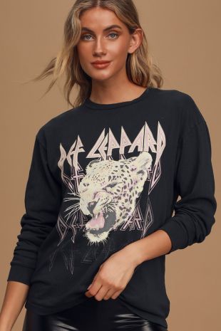 Long Sleev Top Black