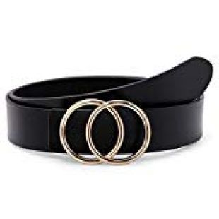 Dou­ble Cir­cle Buck­le Leather Belts