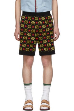 Gucci - Black GG Star Shorts