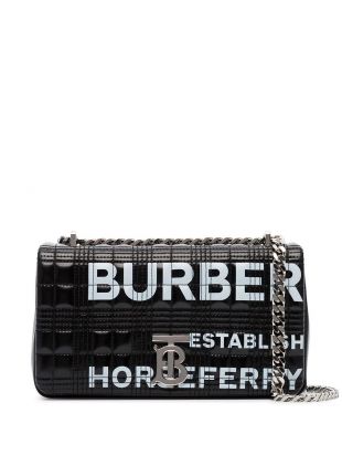 Horseferry-print Quilted patent-leather Shoulder Bag