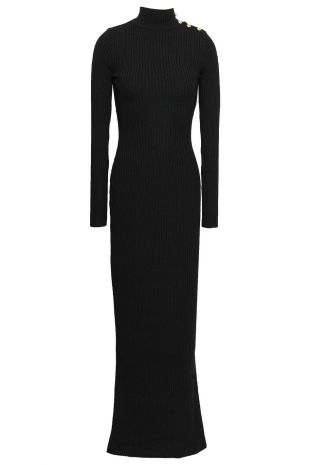 Balmain - Ribbed Merino Dress