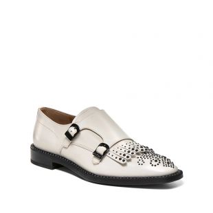 Double Buckle Leather Derby