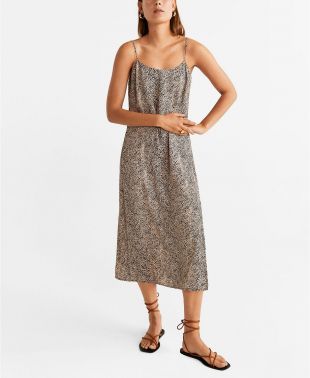 Leop­ard Print Dress