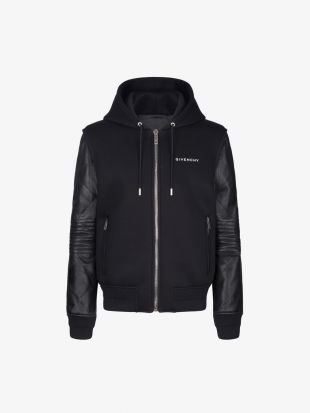 Veste à Capuche Et Manches Contrastantes