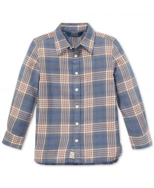Polo Girls Plaid Cotton Tunic Shirt