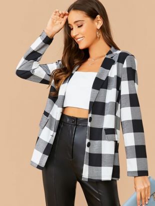 Plaid Blazer