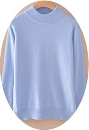 Blue cash­mere sweater