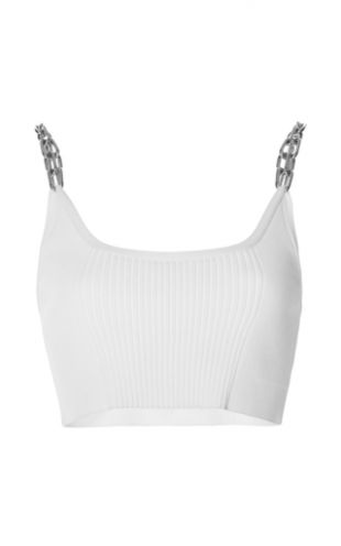 Eggshell Bike Chain Strap Bra Top