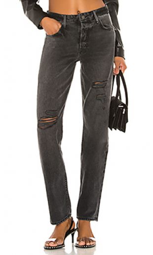 High Rise Straight Leg Jeans