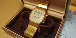 brand new vintage microma digital watch