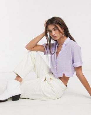 Capulet - Fara - Chemise courte transparente style bowling - Taro | ASOS
