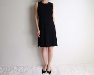 Robe Old Navy Marine/noire Sans Manches - Taille M, Stretch, Genoux