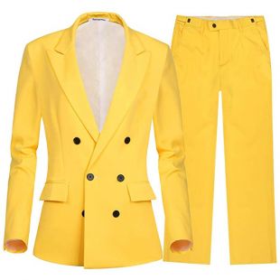CMDC Women's 2 PC Business Casual Shawl Collar Formal Blazer Suit Pants Sets MI35