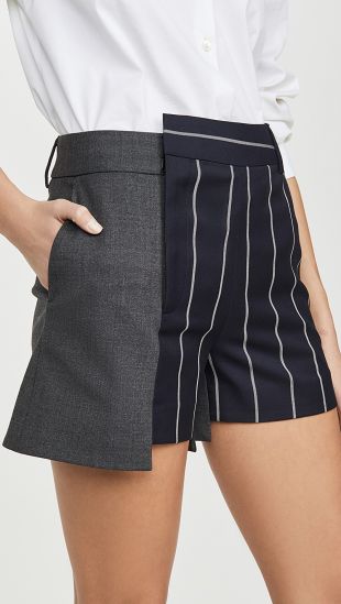 Pinstripe Extended Shorts