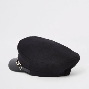 Black Snaffle Baker Boy Hat