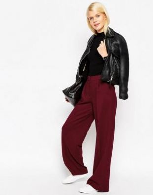 Brushed Wide Leg Trousers