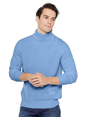 Maglione in maglia fantasia con collo rotondo - Blu - Uomo - 22.00
