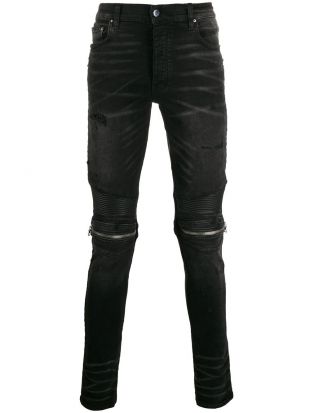 zip-embellished Skinny Jeans