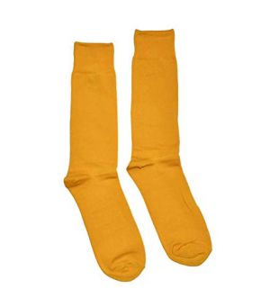 Bop Classy Men's Colorful Fancy Dress Socks 1 Pair - Solid, Yellow, Size 10.0