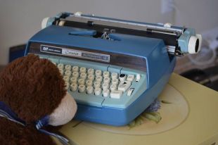 Smith Corona automatique 12 bleu machine à écrire avec étui rigide noir 60 s 70 s