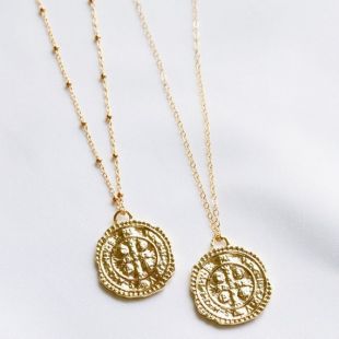 Collier de pièce d'or, collier en or 14K, collier de couche, collier pendentif d'or, médaillon d'or, collier de médaillon, pièce d'or, collier de pièce de monnaie