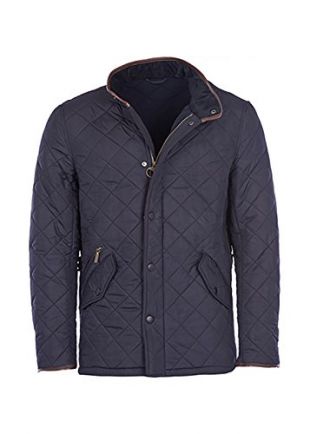 Barbour Mens Powell Quilted Jacket, XXL Navy