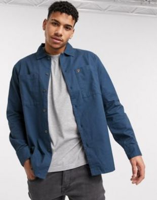 Farah - Dallam - Veste légère - Bleu | ASOS
