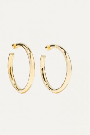 Samira gold-plated hoop earrings