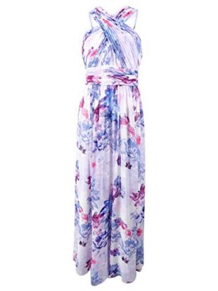 womens grey midi dress Calvin Klein Jeans | Halter neck knitted dress in blue crush main image 0