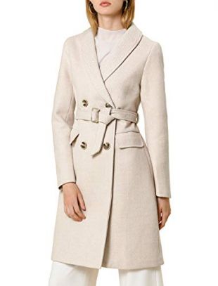Allegra K Women's Winter Trench Coat - Elegant Lapel Collar Long Overcoat