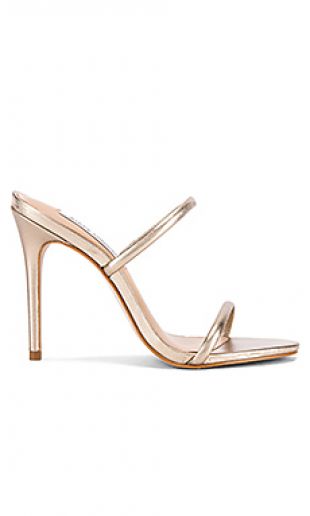 Leather High Heel San­dals