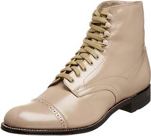 Stacy Adams Men's Madison Cap-Toe Boot,Taupe,11 D