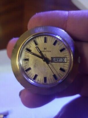 Hamilton vintage gold mens watch  | eBay