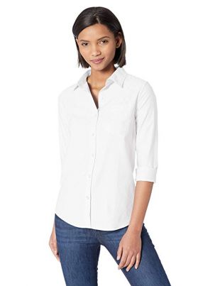 Amazon Essentials Women's Classic-Fit Long-Sleeve Oxford Shirt