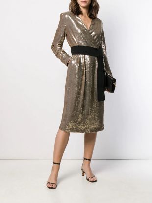 P.A.R.O.S.H. Sequin Cocktail Dress - Farfetch