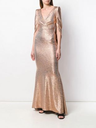 Talbot Runhof Rosin Metallic Dress - Farfetch