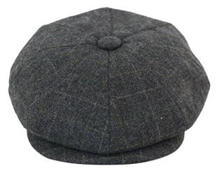 Men's La­dies Flat Cap Her­ring­bone