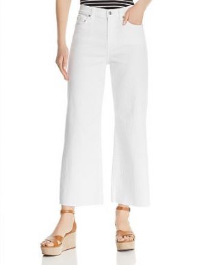 7 FOR ALL MANKIND - White Wide Jeans