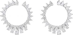 Chopard Green Carpet Collection earrings set with 14 carats of diamonds