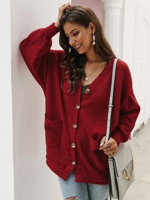 cardigan rouge